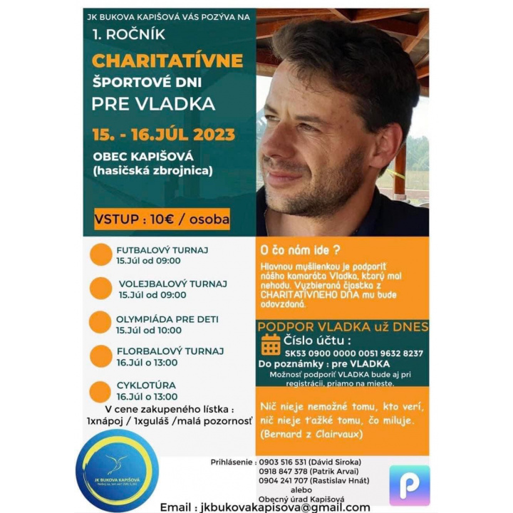Charitatívne športové dní pre Vladka