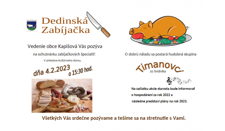 Dedinská zabíjačka 4. 2. 2023