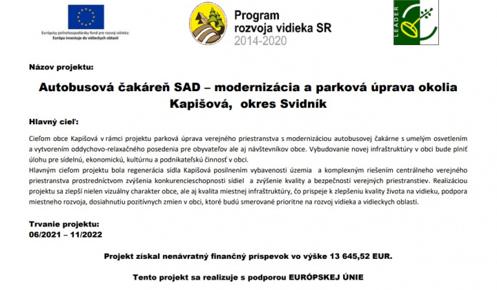 Autobusová čakáreň SAD