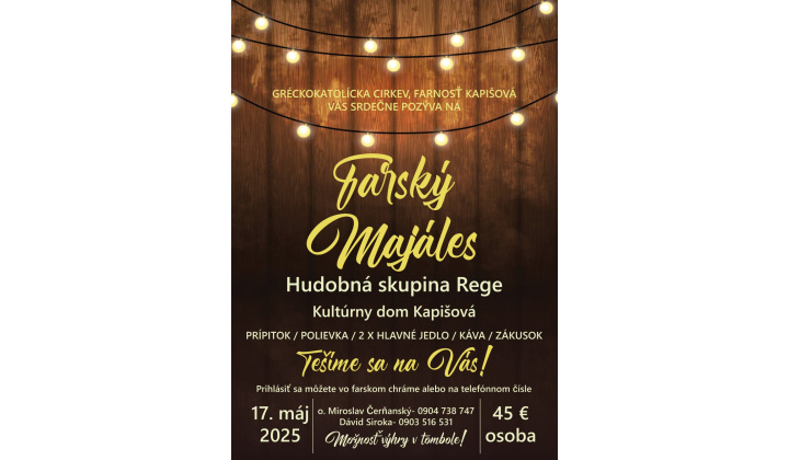 Farský Majáles dňa 17.5.2025