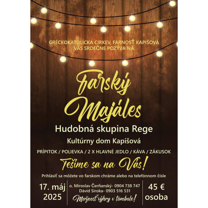 Farský Majáles dňa 17.5.2025