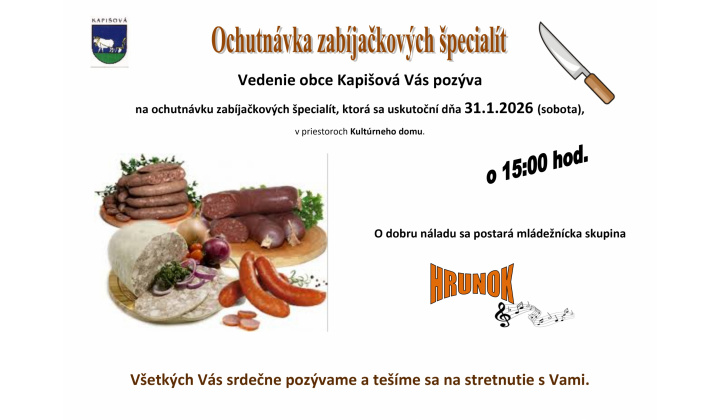 Ochutnávka zabíjačkových špecialít