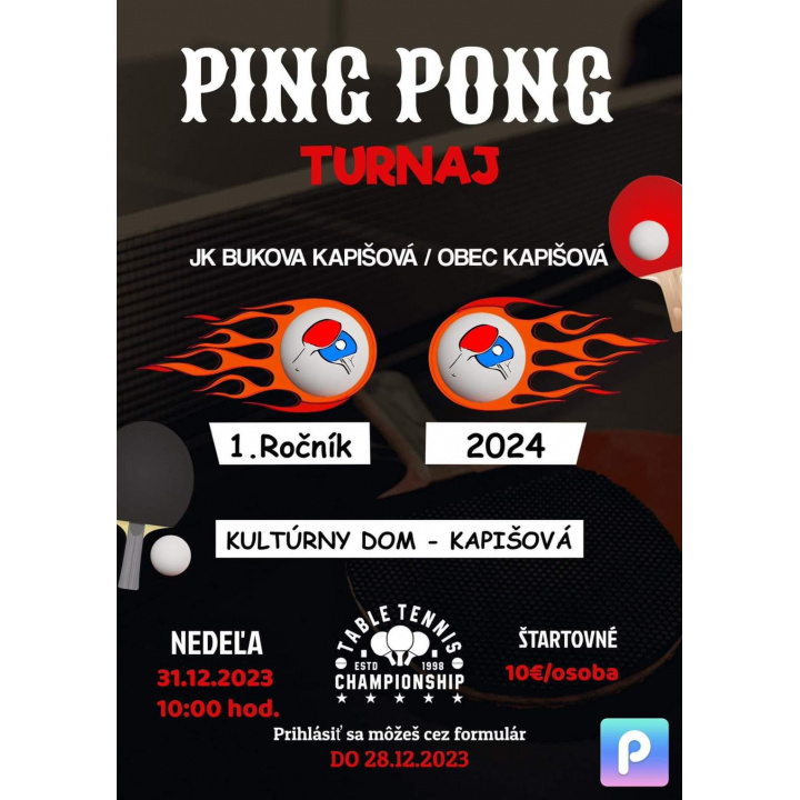 PING PONG turnaj