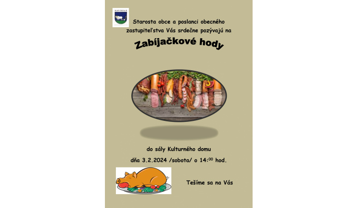 Zabíjačkové hody 3.2.2024