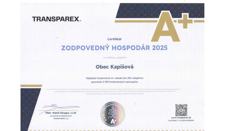 Zodpovedný hospodár 2025